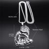 Cute Cat Ragdoll Kitty Pendant Necklace for Women Men Stainless Steel Silver Color Chain Pet Lover Gift Jewelry colar N3213S01