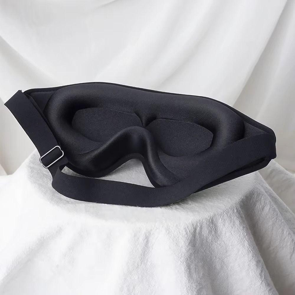 No Pressure Blackout Eye Mask Deep Contoured Eye Cover Ergonomic 3D Sleep Eye Shade Travel Use