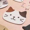 Cat Cute Coaster PVC Tea Coaster Cartoon Silicone Coaster Thermal Insulation Pad Anti-Slip Anti-Scalding Pad Bowl Pad Place Mat