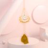 Decorazione da Appendere in Cristallo con Materiale in Agata Tessuta a Mano per la Casa e come Regalo