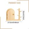 Wall Sticker Minimalist Wood Door Switch Cover for Cabin Decoration
