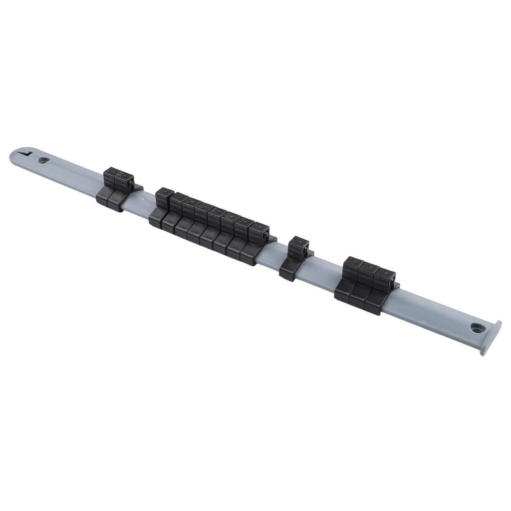 Socket Rail Holder Storage Organizer 34cm/14inch Gray+Black Hand Tools