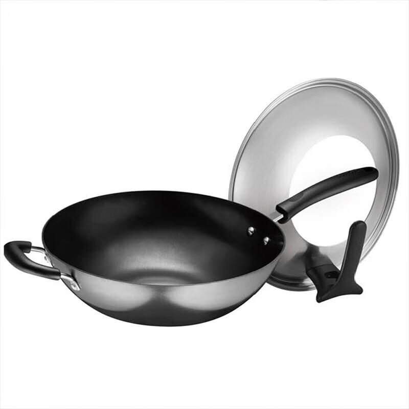 SUPOR FC32Z9 Cast Iron Wok with Standable Lid