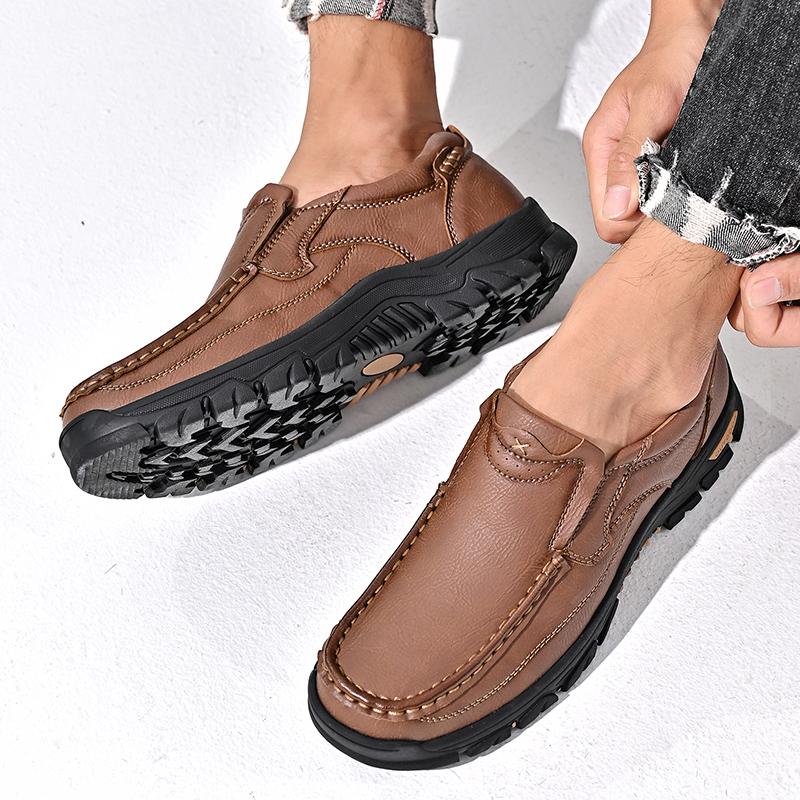 Golden Sapling Casual Business Loafers Man Elegant Moccasins Platform Shoes Men's Outdoor Footwear Slip on Men Leisure Work Shoe