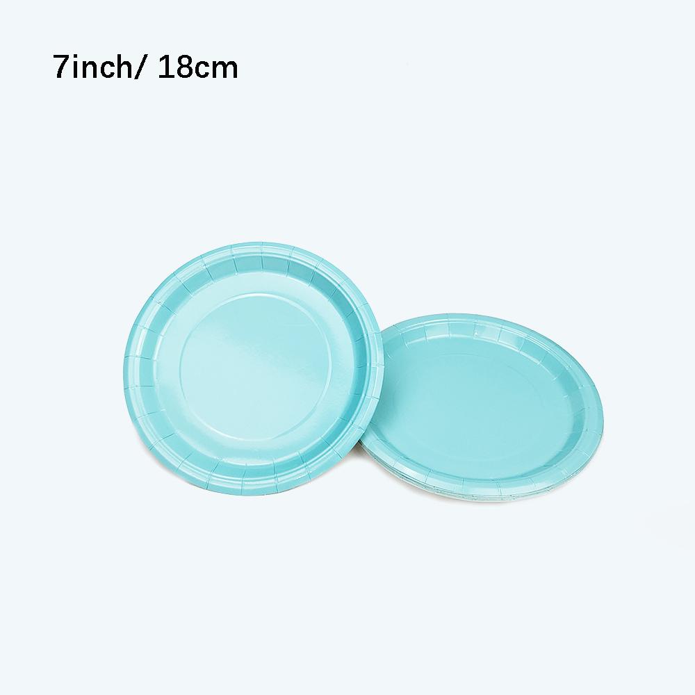 Blue Gold Disposable Tableware Set Paper Plate Cup for Birthday Wedding Decor Supplies Baby Shower Gender Reveal Party Tableware