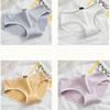 4pcs Briefs Printed Thin Section of Cotton Panties Female Breathable Midriff Girls Cute Women Underpant
