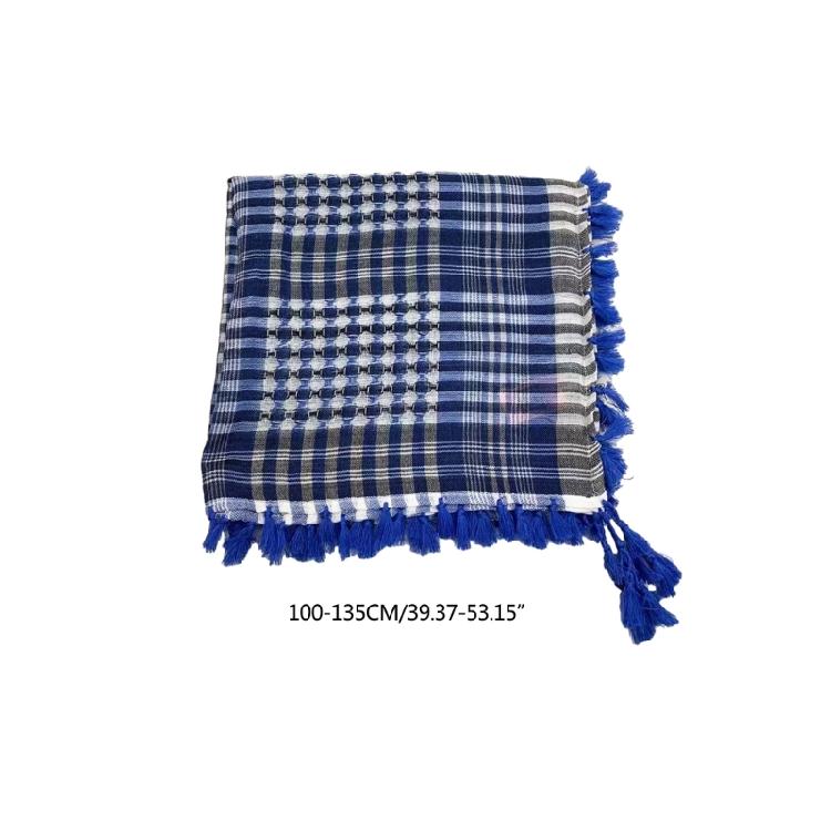 Jacquard Lattice Shemagh Arab Scarf Adult Cycling Hiking Keffiyeh Headscarf