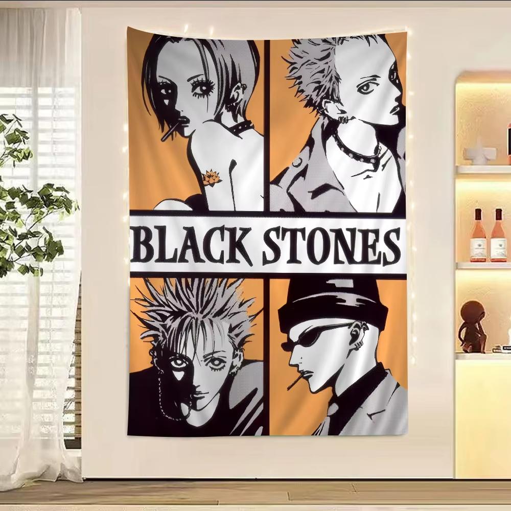 Japońskie Klasyczne Anime NANA Kolorowy Gobelin Ścienny Hippisowski Kwiat Dekoracja Pokoju Wystrój Domu Sztuka Ścienna do Pokoju w Domu Studenckim Tło