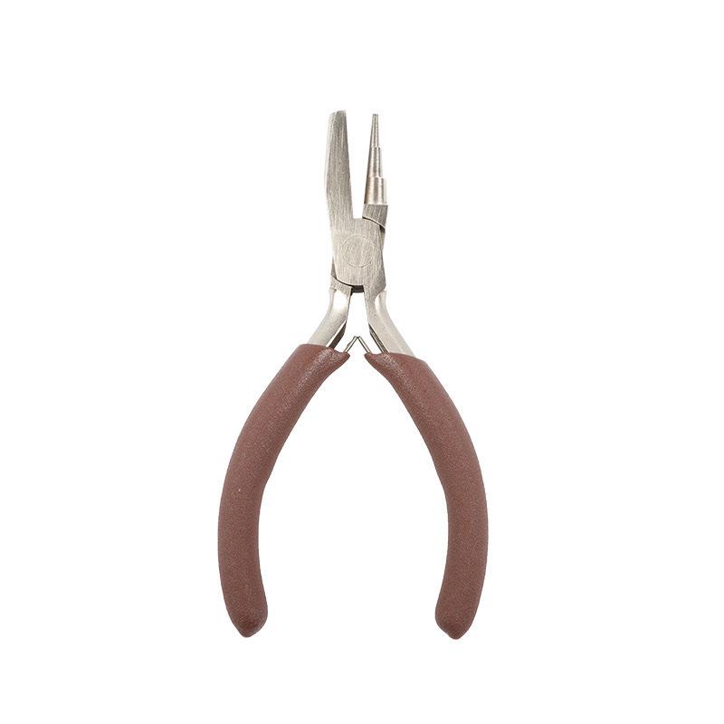 Precision Needle-Nose Pliers for Jewelry Making - 4.5" Tool for Bending Gold, Silver, Copper, Iron Wire with 9 Needle Tips