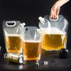 1Pc 1/1.5/2.5/5/10L Reusable Clear Drinking Bags Drinks Flasks Liquor Bag