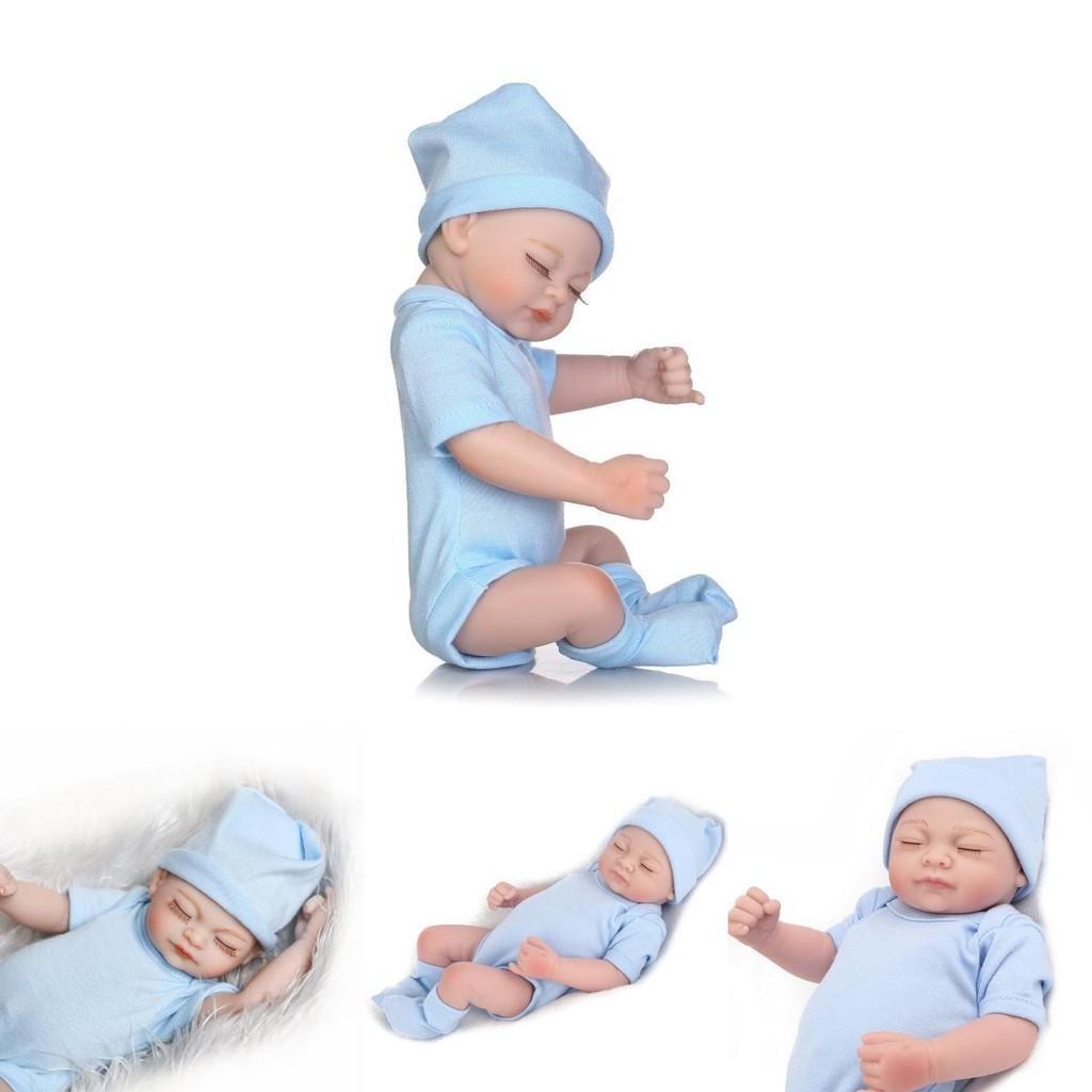 10" Lifelike Full Body Soft Vinyl Silicone Dolls Real Newborn Baby Girl Handmade