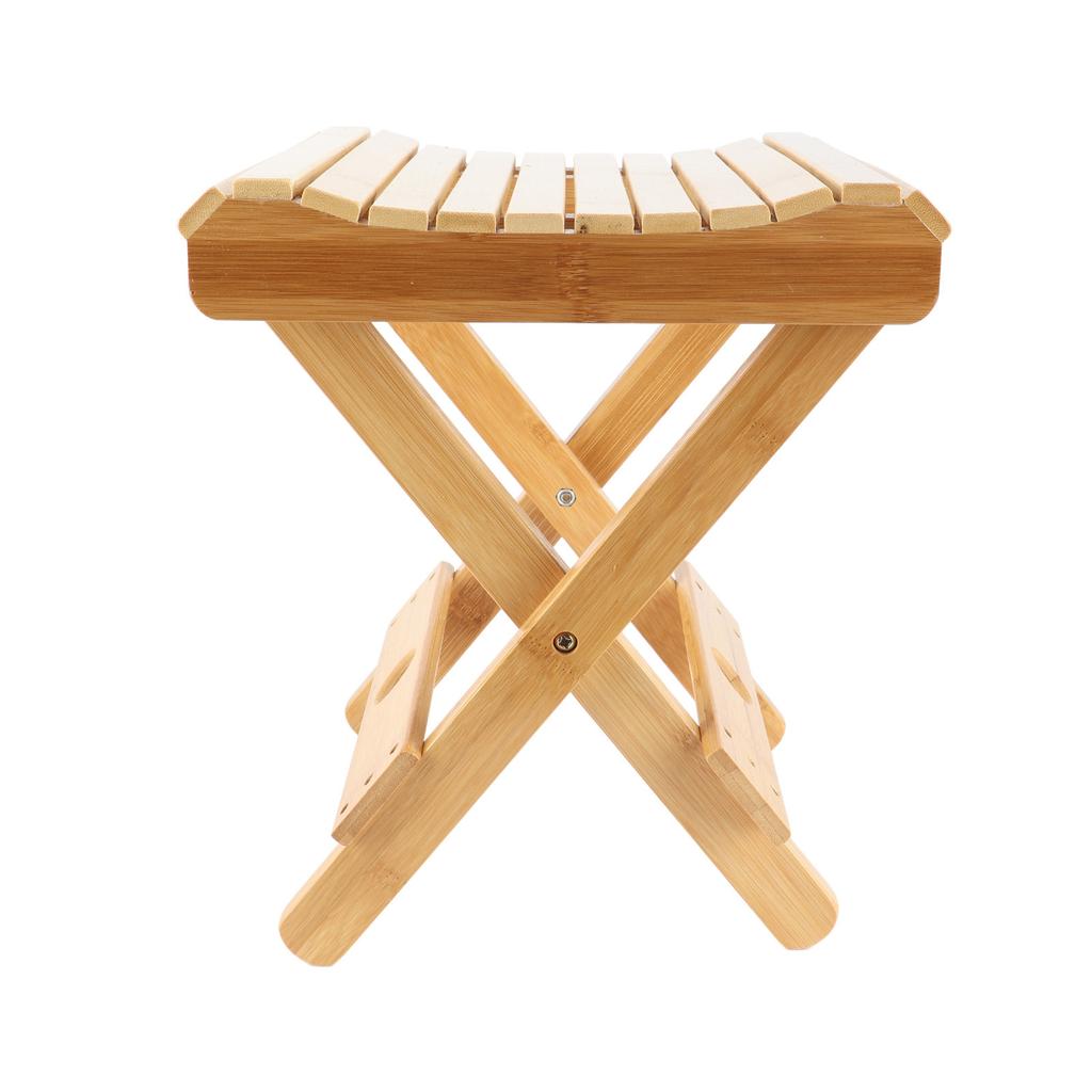 Folding Stool Bamboo Massage Shop Shaving Shower Footrest Home Portable Folding Seat