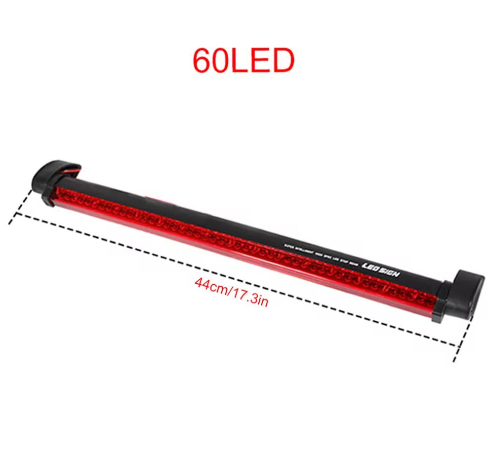 12V Red Car LED Third Brake Lights Bar Rear Parking Signal Lamp Truck High Mount Stop Warning Light Universal