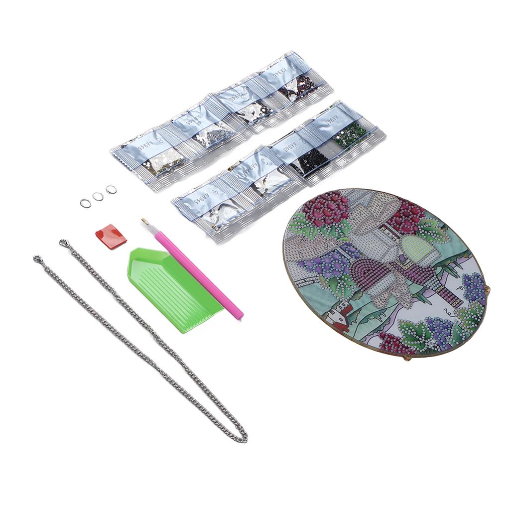 Rhinestone Painting Ornament Outdoor Picnic Wine Pattern Vivid Waterproof DIY 5D Rhinestone