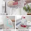 Extendable Over the Sink Colander Fruits and Vegetables Drain Basket Adjustable Strainer Sink Washing Basket for Kitchen