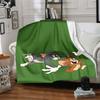 1pc Tom and Jerry Flannel Blanket - Soft Warm Throw for Home, Office, TravelL1374