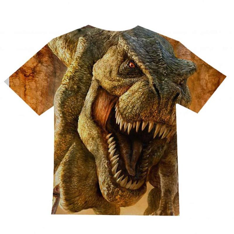 

Футболка с принтом на все тело, летний тренд, топы для мальчиков и девочек 150 темно-коричневого