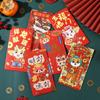 2024 New Year Packet Money Pocket Dragon Pattern Money Bags 6Pcs/set Blessing Bag  New Year Gifts