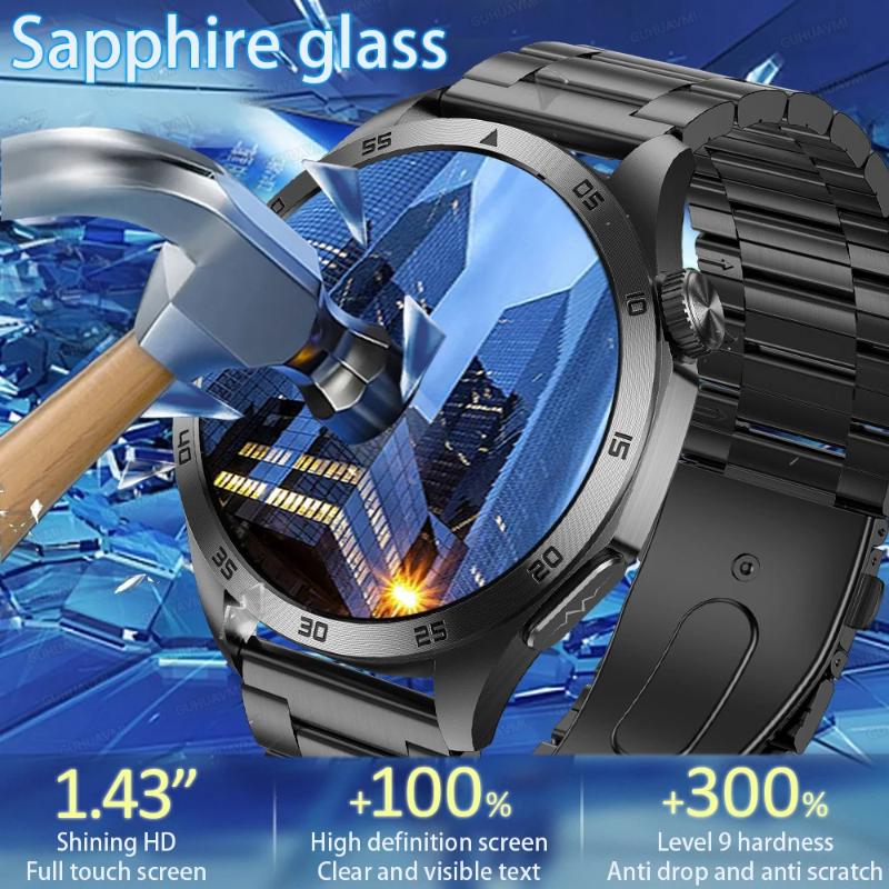 2025 New Micro Physical Examination Blood Lipids Uric Acid Blood Pressure Smart Watch ECG+PPG Clock Bluetooth Call Smartwatch Men
