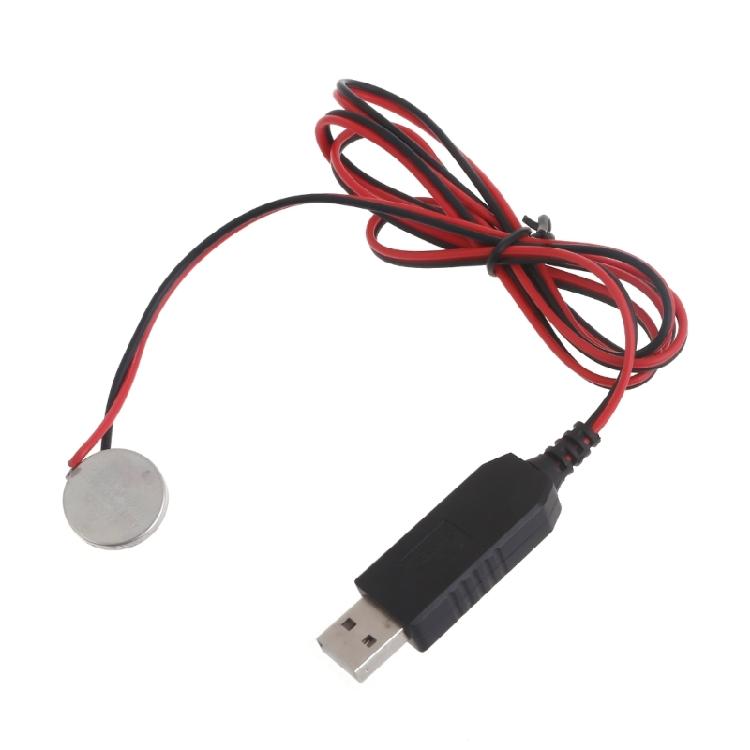 USB-адаптер-заглушка для батарейки CR2032, кабель питания для монетных батареек CR2032 3 В 1