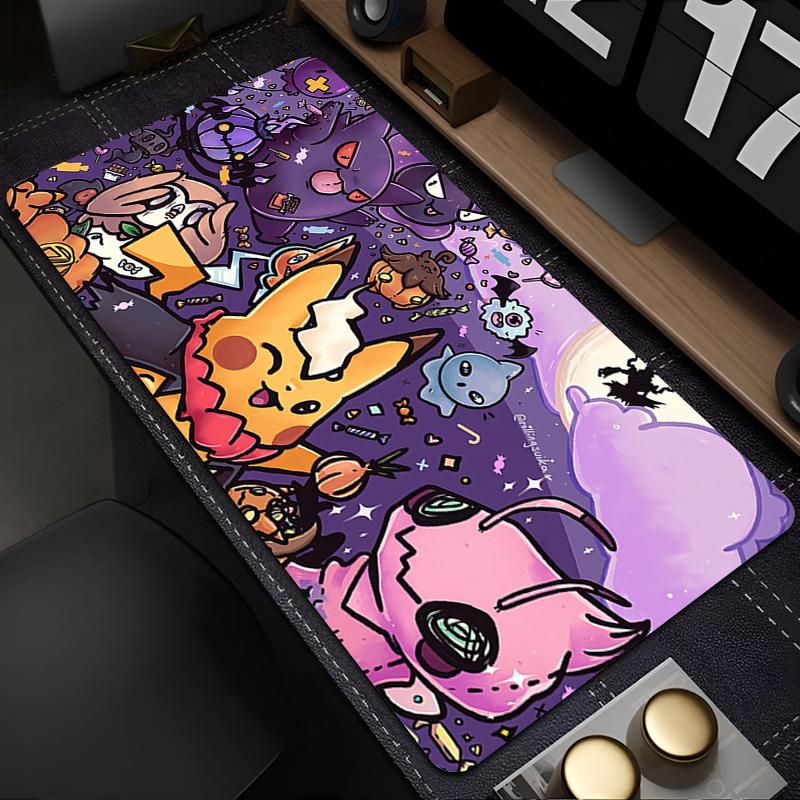 Mouse Pad Pokemon Anime Gaming Accessories Designed Specifically Carpet Gamer Big Computer Keyboard Pad Rubber Desk Mat Mausepad