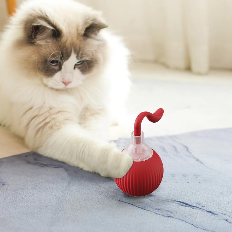 Slimme Kattenbal Huisdier Bewegingsspeelgoed Oplaadbaar Kittenspeelgoed Bal Bewegingsgeactiveerd Elektrisch Kattenspeelgoed Automatische Huisdier Bewegingsbenodigdheden