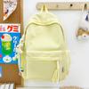 Schoolbag Korean Version Mori Series Literary and Artistic Backpack for Middle School Students In Class, Schoolbag Harajuku Versatile Plaid Girl 