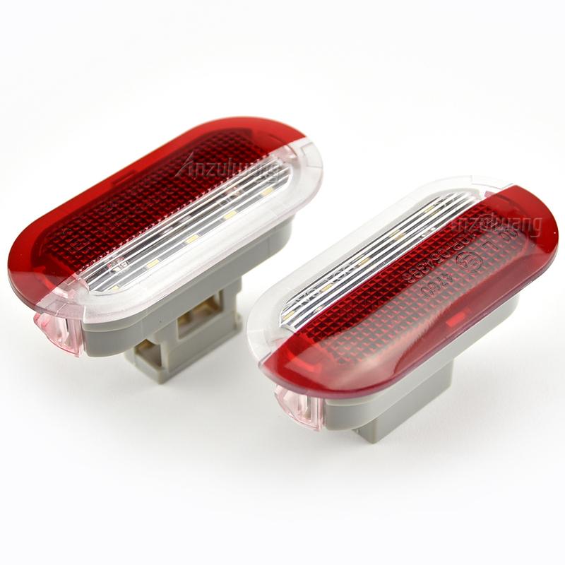 2PCS Led Door Warning Light Interior Courtesy Welcome Lamp For VW Golf MK3 MK4 Jetta Beetle Touran Polo Vento For Skoda Seat