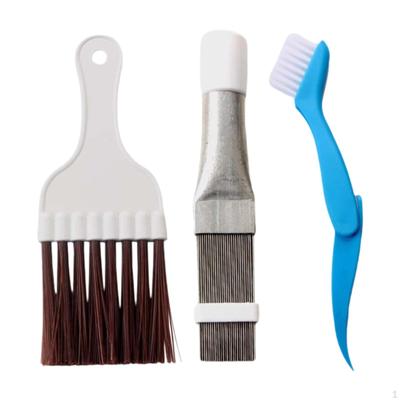 Brosse de Nettoyage pour Climatiseur Nettoyeur d'Ailes Set Différents Peignes Universel