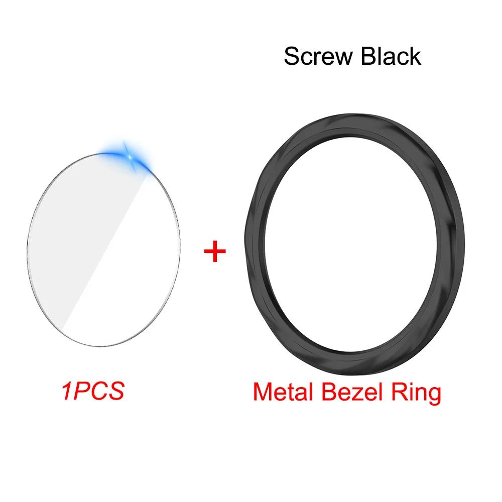 Metal Bezel Ring For Xiaomi Watch S4/S3 Replacement Watch Case Cover For Xiaomi Watch S3 S4 eSIM+Tempered Glass Protective Film