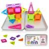 Mini Magnetische Bouwstenen voor Kinderen, Draagbaar Magnetisch Speelgoed met Levendige Kleuren en Leuke Ontwerpen, Verjaardags- en Feestcadeau