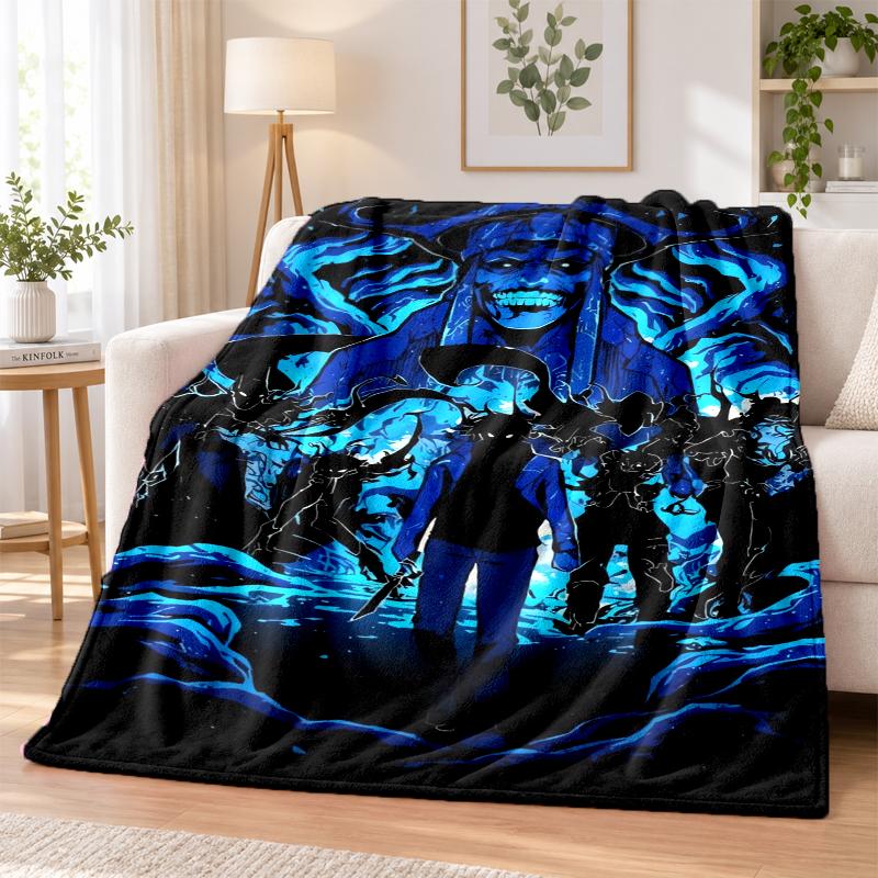 Solo Leveling Flannel Throw Blanket Soft Warm Cozy For Sofa Bed Indoor Home Bedroom Use