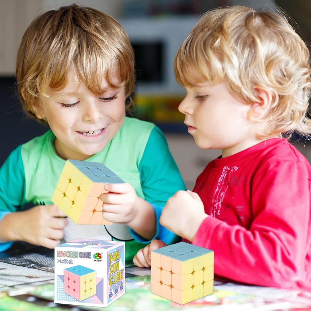 Singertop Magic Cube, Macaron, 3D Puzzle, 3x3 Competition Cube, Twist Puzzle, Stickerless Infinity Cube, Fidget Cube, Stress Relief, Brain Training,