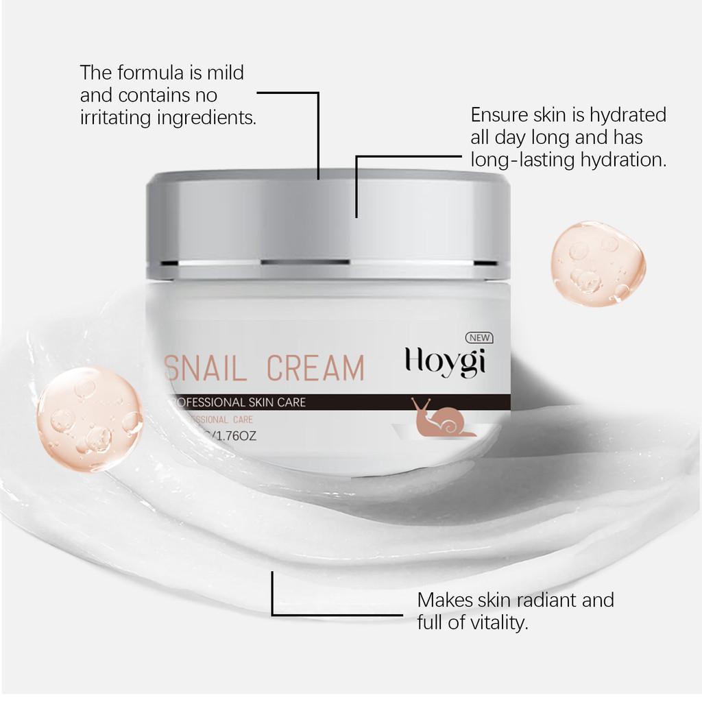 Hoygi Snail Moisturizing Cream Hydrating Nourishing Face Cream For All Skin Types
