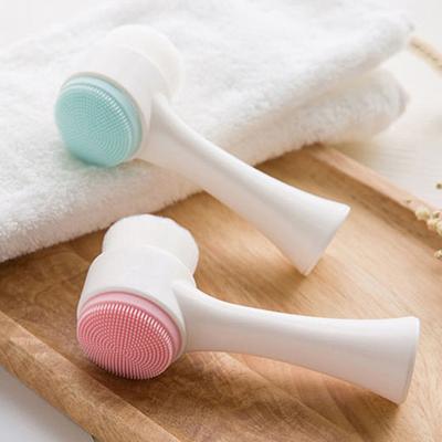 Escova de Limpeza Facial Manual Limpeza de Poros Elástica Antiderrapante Limpeza Profunda Cor Brilhante Escova para Pele do Rosto para Beleza