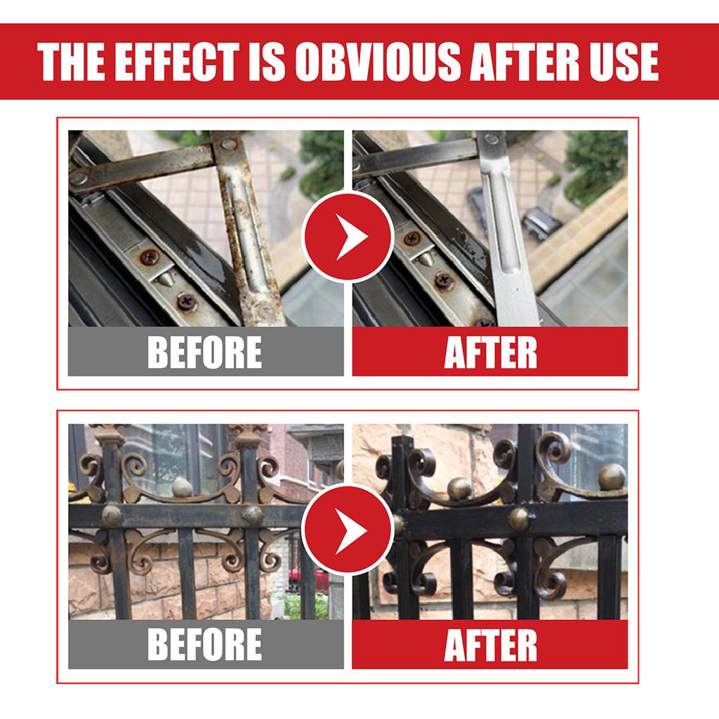Self Etching Primer Metal Rust Remover Water-based Metallic Paint for Rusty Iron Gates, Railings, Steel Bars, Machinery