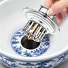 New Sinking Bathroom Kitchen Washbasin Sink Sewer Brass Basin Pop-up Sink Plug Drain Filter Drain Pipe