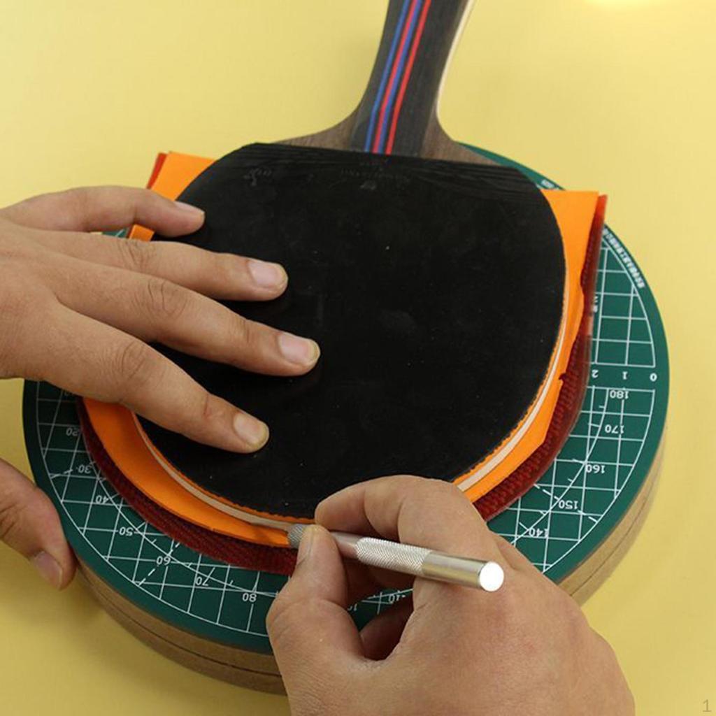 Table Tennis Rubber Cutter Platform Lightweight Sheet Cutting Station 22CM Rotation
