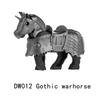 Medieval Accessories Building Blocks Soldiers Weapons Military Flags Mount War Horses Orc Mount Flags Wolf Bricks Kids Toys Gift