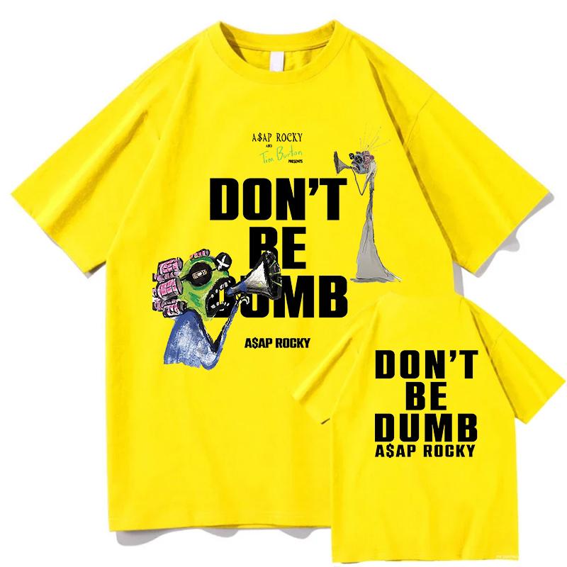 

AAP ROCKY Don T Be Dumb Tour 2026 Graphics Print T Shirts High Quality Men Hip Hop Tshirts Summer Cotton Tees Shirt Fans Gift 4XL