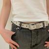 Y2K Lace Waistband Metal Buckle Dress Jeans Belt Fashion Canvas Waist Belt  Spicy Girls