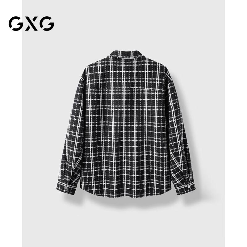 Veste à carreaux noirs et blancs pour homme GXG