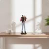 Musikerfigur Musikthematische Statue mit Sockel Künstlerisches Tischornament für Jazzfans,