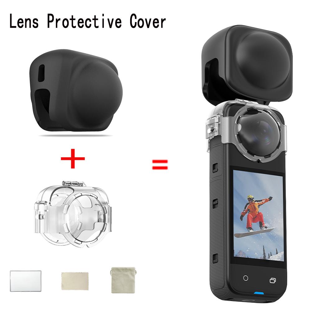 Anti-fogging Lens Guard Cap For Insta360 X4 Screen Protector Fixed Desktop Stand Base for Insta360 X4 Mount Camera Accessories