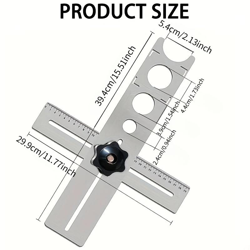 360 Degree Adjustable Universal Tile Marble Glass Ceramic Floor Drilling Hole Tools Hole Opener Locator Position Ruler Puncher