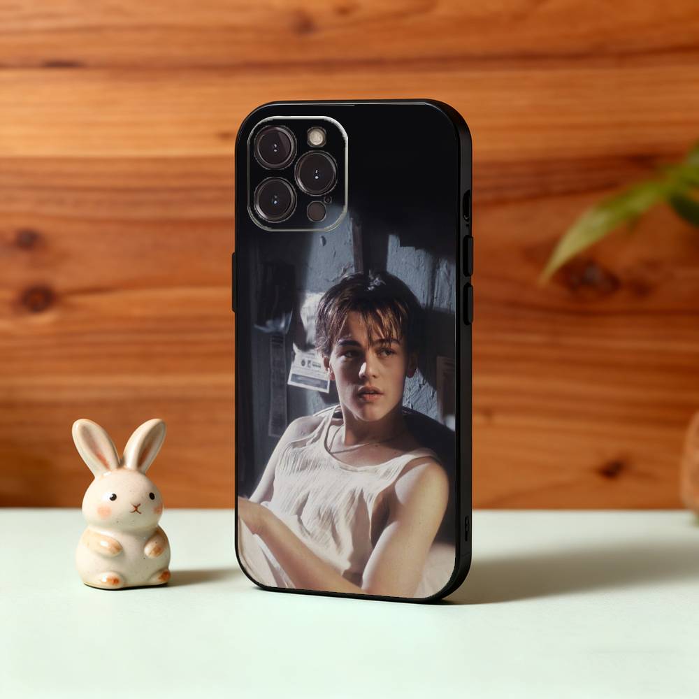 L-Leonardo D-DiCaprio 90s Retro Style Phone Case For iPhone17,16,15,14,13,12,Plus,Pro Max, 5G Others Soft Black Cover