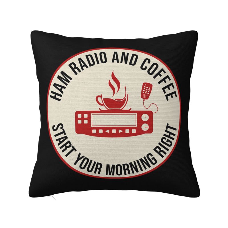 Licensed Ham Radio Operator Communications Cushion Cover cm Soft Throw Pillow Case Decoration Bedding Sofa Pillowcase