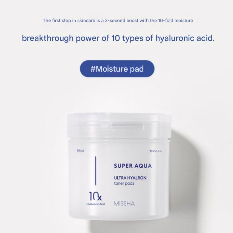 MISSHA Super Aqua Ultra Hyalron Toner Pads 180g | 90 Pads
