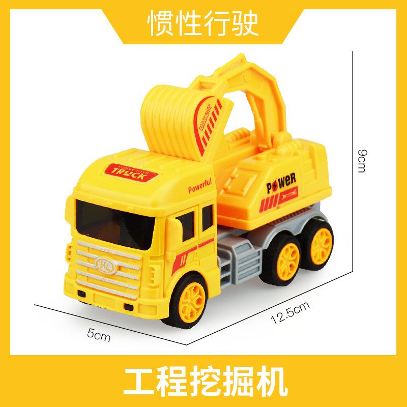 Kinderspielzeug Modellauto Trägheitssimulation Baufahrzeug Feuerwehr Müllabfuhr Bagger Leiter Jungenspielzeug