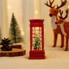 Christmas Telephone Booth Candle Lamp: Luminous Night Light Ornaments